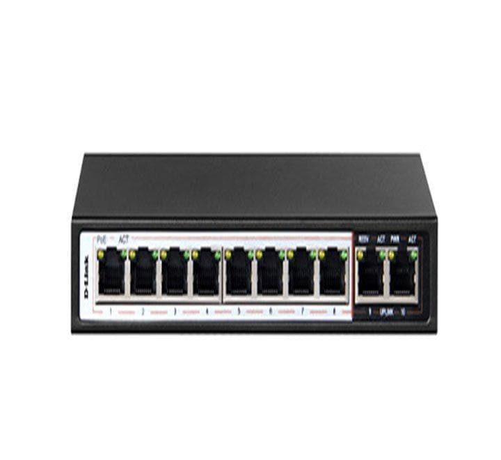 D-Link 10‑Port Fast Ethernet Switch (IND-DES-F1010P-E), Switches, D-Link - ICT.com.mm