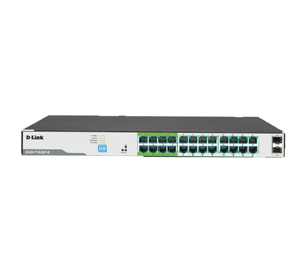 D-Link DGS-F1026P-E 26-port Unmanaged Gigabit PoE Switch, POE Switches, D-Link - ICT.com.mm