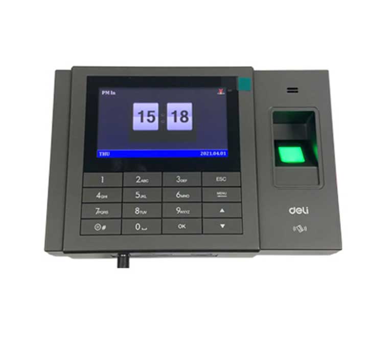 Deli E3758 Fingerprint Attendance Machine, Attendance & Time Recorders, Deli - ICT.com.mm
