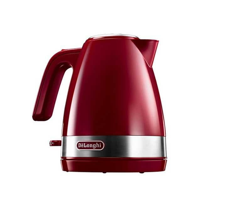 De'longhi Active Line KBLA 2000.R Kettle (Red), Electric Kettles, De'longhi - ICT.com.mm