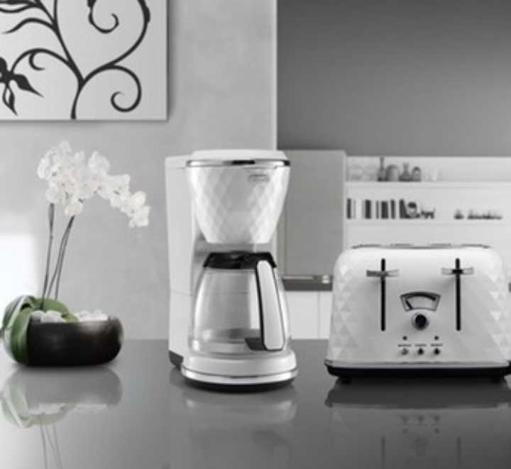 De'longhi Brillante ICMJ 210.W Drip Coffee Makers, Coffee Machines, De'longhi - ICT.com.mm