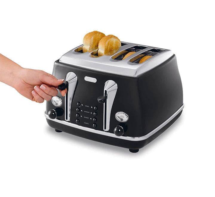 De'longhi CTO 4003.BK 4 Slice Toaster, Toasters, De'longhi - ICT.com.mm