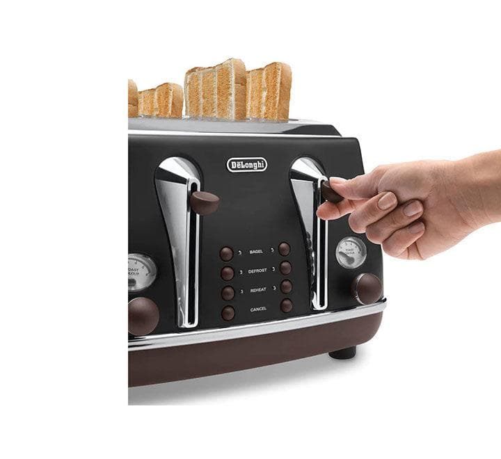 De'longhi CTOV 4003.BK 4 Slice Toaster, Toasters, De'longhi - ICT.com.mm