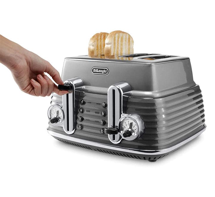 De'longhi CTZ 4003.GY 4 Slice Toaster, Toasters, De'longhi - ICT.com.mm