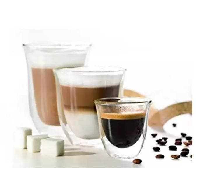 De'longhi Double Wall Glass Latte Macchiato (220ML), Glassware, De'longhi - ICT.com.mm