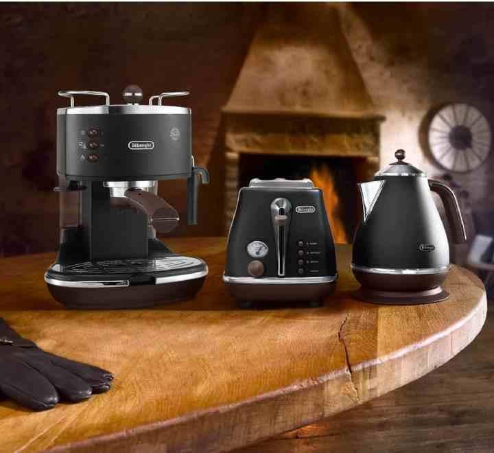 De'longhi Icona Vintage ECOV 310.BK Pump Espresso Coffee Machine, Coffee Machines, De'longhi - ICT.com.mm