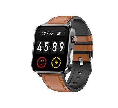 E86 Smartwatch (Brown Leather), Smart Watches, Unbranded - ICT.com.mm