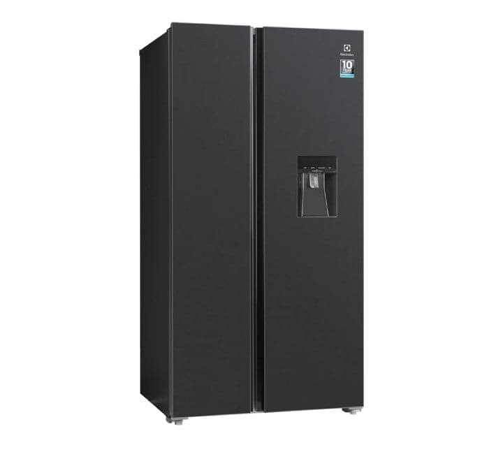 Electrolux 571L Side By Side Refrigerator-Freezer With Water Dispenser ESE6141A-B (Black) - ICT.com.mm