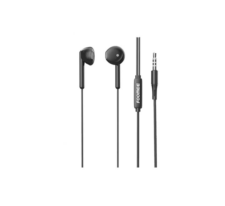 Foomee QA31 Wired Headset (Black), In-ear Headphones, Foomee - ICT.com.mm