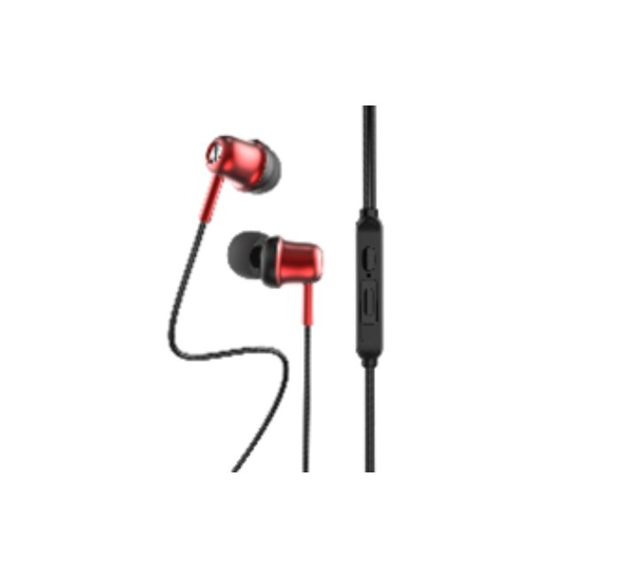 FOOMEE Wired Headset QA33 (Red) - ICT.com.mm