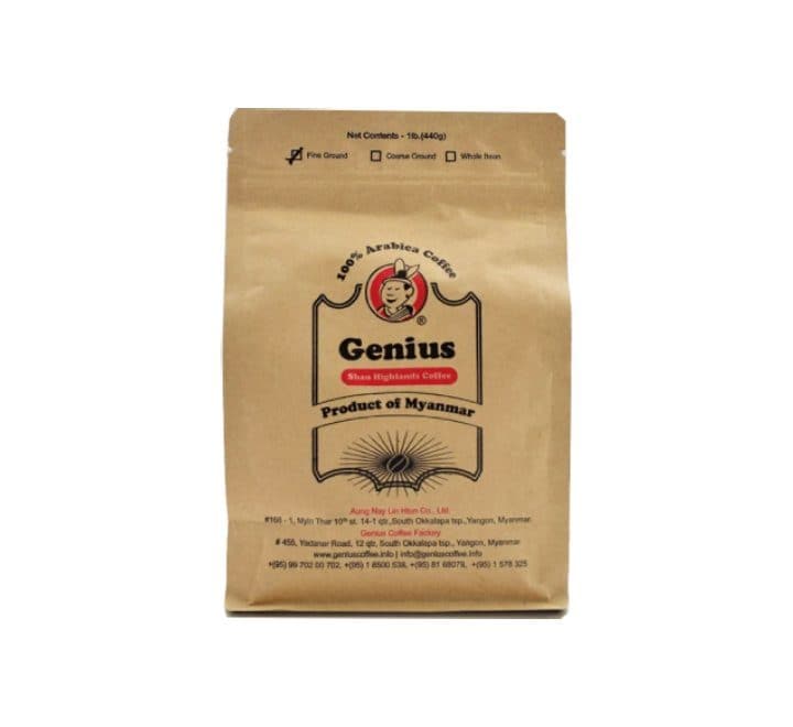 Genius 100% Arabica Coffee Fine Ground (440g), Tea, Coffee & Beverages, Genius - ICT.com.mm