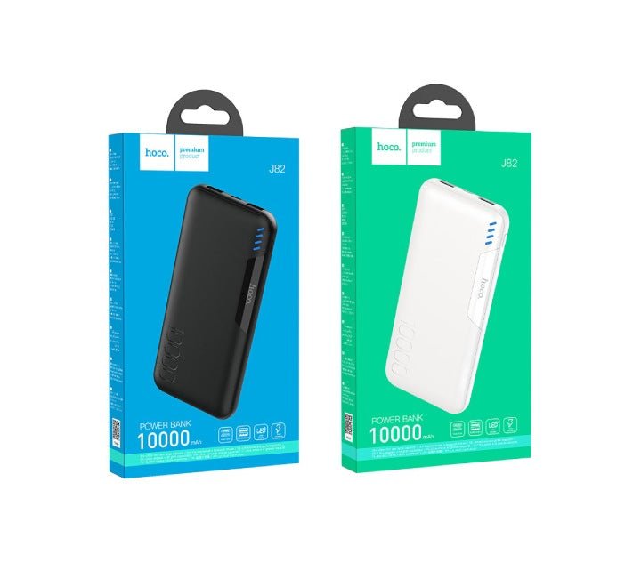 Hoco 10000mAh J82 Easylink Power Bank (Black) - ICT.com.mm