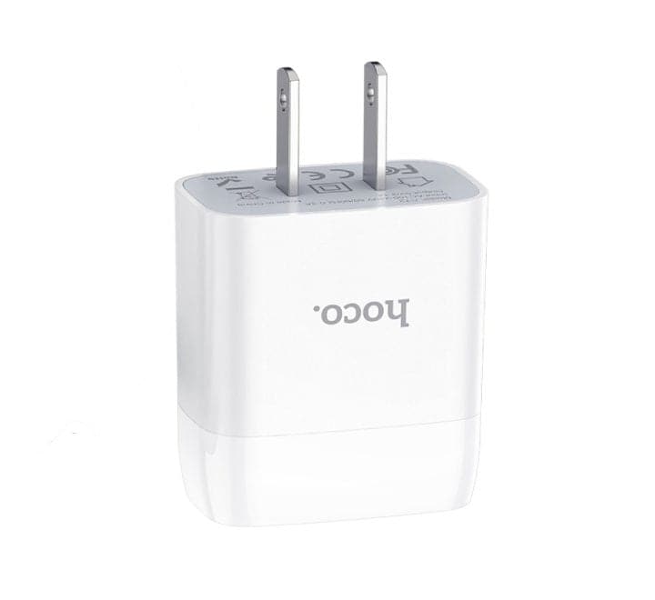 Hoco C72 Glorious Single USB Set With Micro-USB Cable (White) - ICT.com.mm