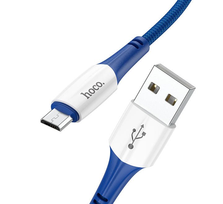 Hoco Cable USB to Micro USB X70 Ferry charging Data Sync (Blue) - ICT.com.mm