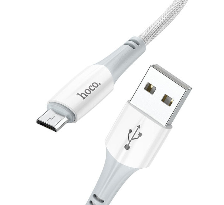 Hoco Cable USB to Micro USB X70 Ferry charging Data Sync (White) - ICT.com.mm