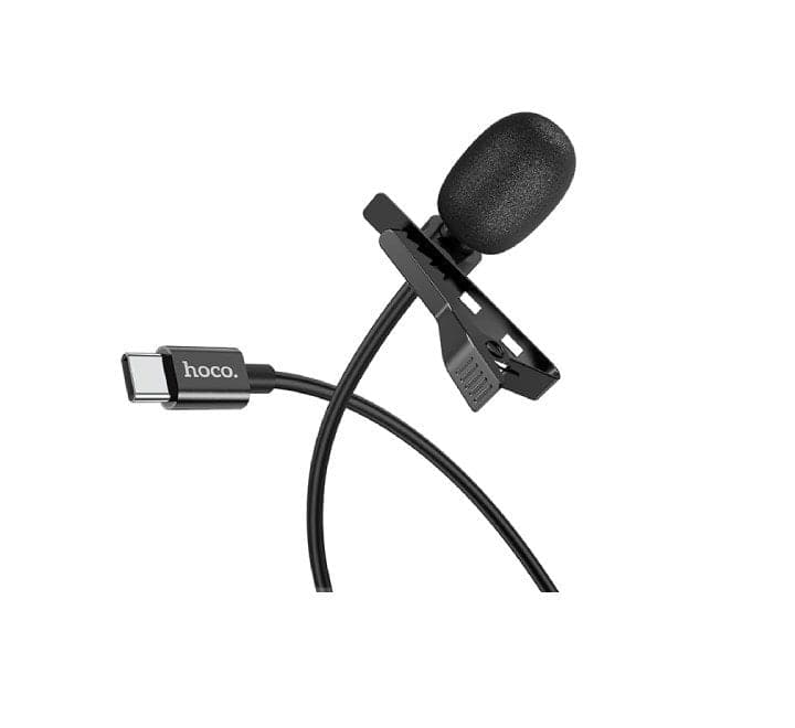 Hoco DI02 Type-C Desired Wired Mini Microphone (Black)-29 - ICT.com.mm