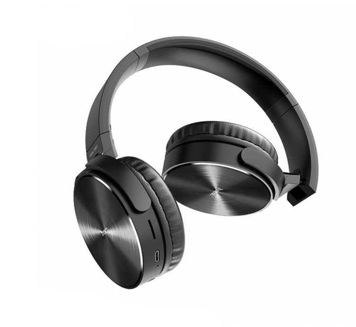 Hoco DW01 Foldable Wireless Headset (Black), Headphones, Hoco - ICT.com.mm