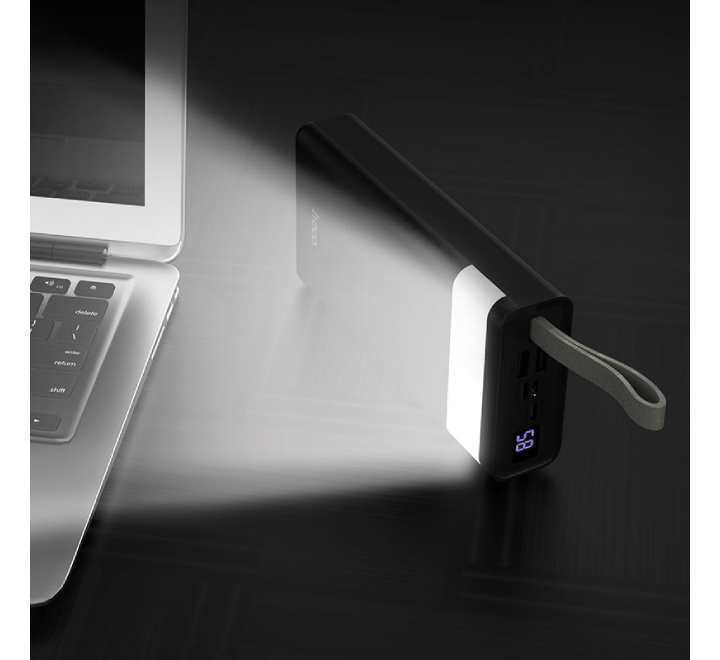 Hoco J73 Powerful Desk Lamp Power Bank 30000mAh (Black), Power Banks, Hoco - ICT.com.mm