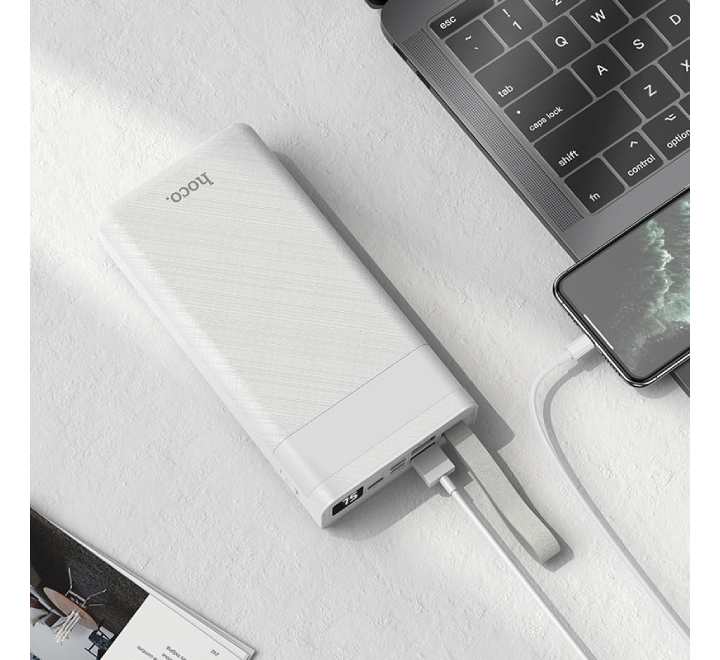 Hoco J73 Powerful Desk Lamp Power Bank 30000mAh (White), Power Banks, Hoco - ICT.com.mm