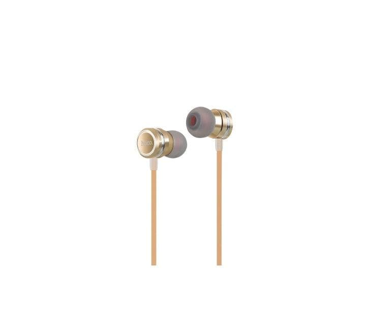 Hoco M16 Ling Sound Metal Universal Earphone with Mic (Gold)-29, In-ear Headphones, Hoco - ICT.com.mm
