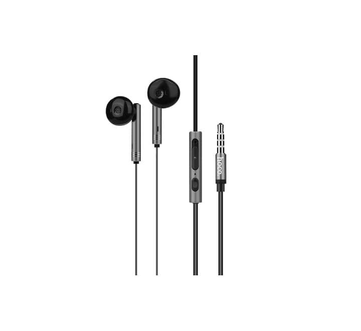 Hoco M26 Zorun Wire Controllable Earphone with Mic (Metal Gray)-29, In-ear Headphones, Hoco - ICT.com.mm