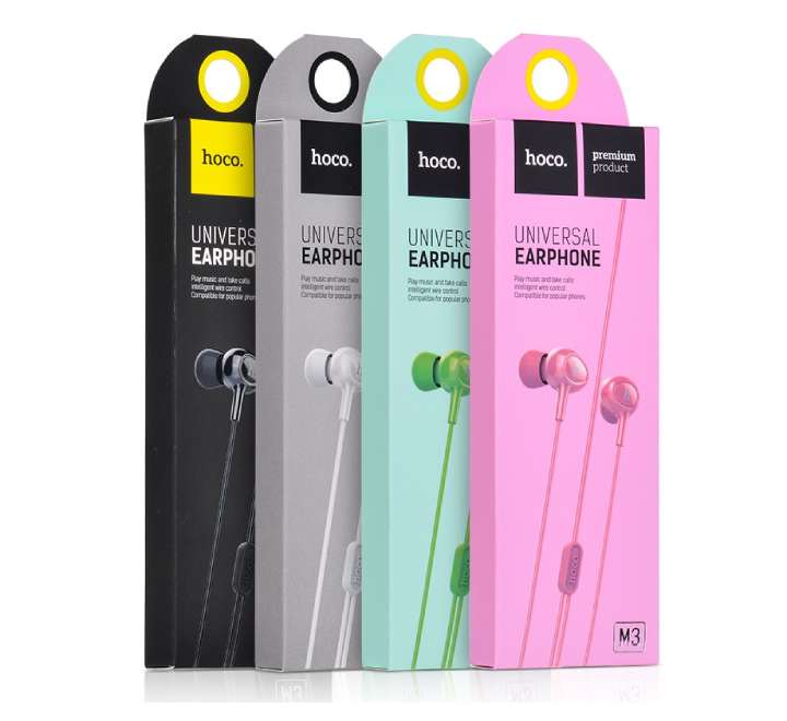 Hoco M3 Universal Earphone (Pink)-29 - ICT.com.mm