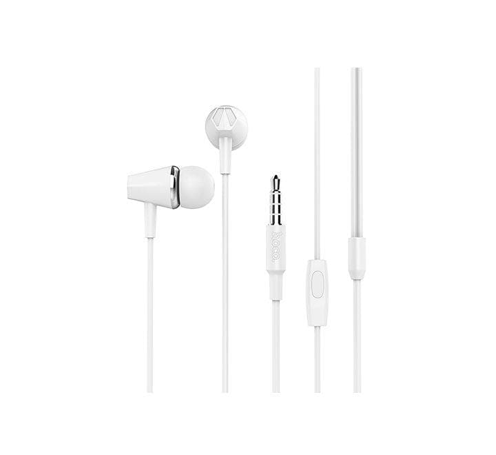 Hoco M34 Wired Earphone With Microphone (White)-29 - ICT.com.mm