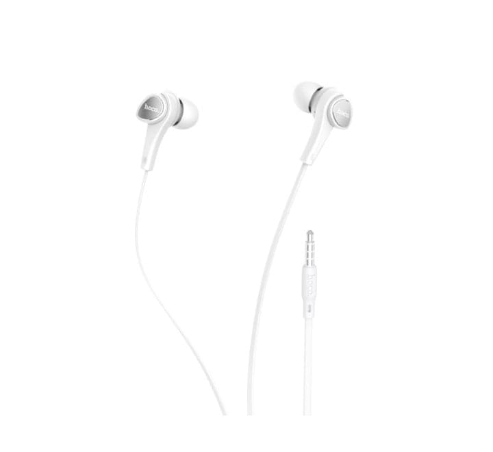Hoco M66 Passion In-line Control Earphones with Mic (White)-29, In-ear Headphones, Hoco - ICT.com.mm