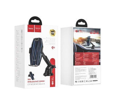 Hoco S45 Energia Smart Wireless Charging Car Holder, Car Mounts & Holders, Hoco - ICT.com.mm
