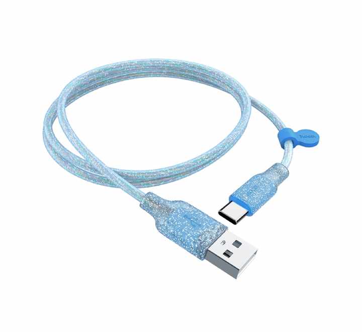 Hoco U73 Star Galaxy USB To Type-C Silicone Charging Data Cable (Blue)-29 - ICT.com.mm