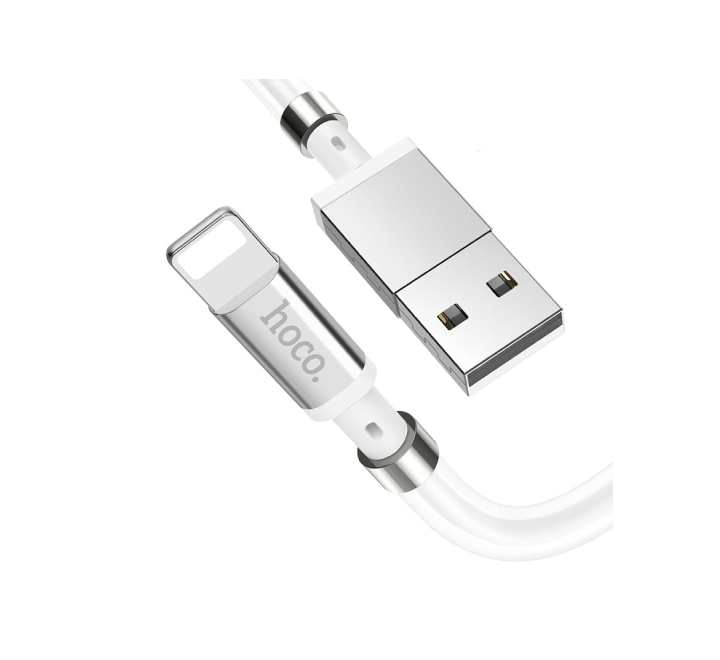 Hoco U91 Magic Magnetic USB To Lightning Charging Data Cable (White)-29 - ICT.com.mm