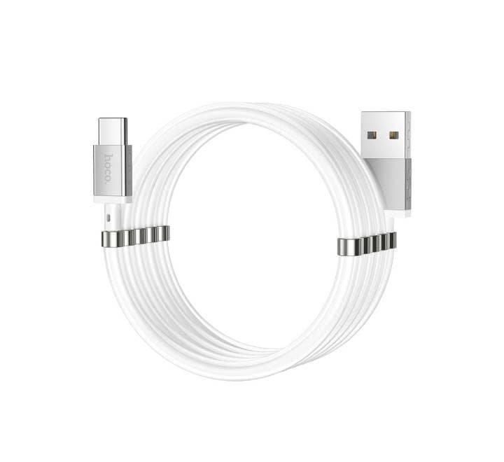 Hoco U91 Magic Magnetic USB To Type-C Charging Data Cable (White)-29 - ICT.com.mm