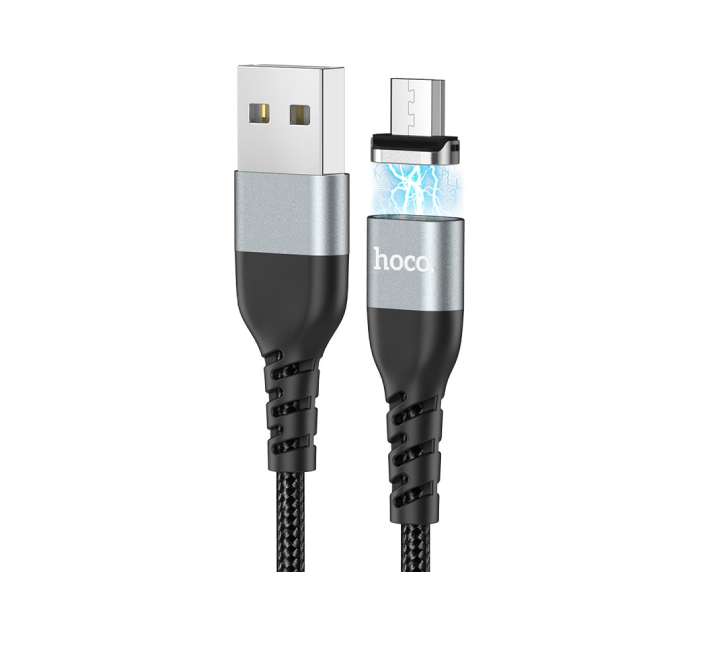 Hoco U96 Traveller USB To Micro-USB Magnetic Charging Data Cable (Black)-29 - ICT.com.mm