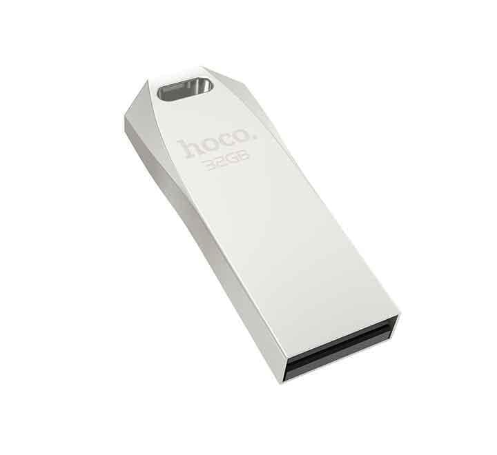 Hoco UD4 Intelligent High-Speed Flash Drive Silver (32GB)-29 - ICT.com.mm