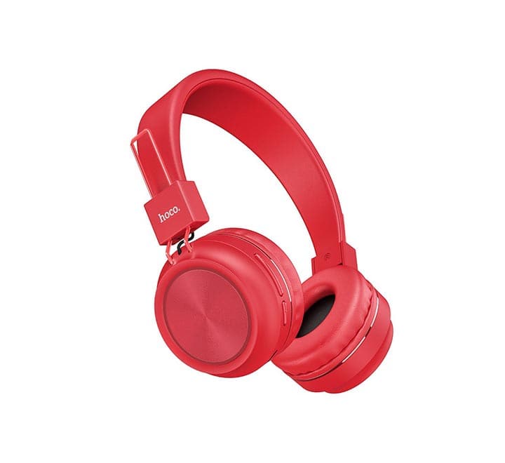 Hoco W25 Promise Wireless Headphones (Red)-29, Headphones, Hoco - ICT.com.mm