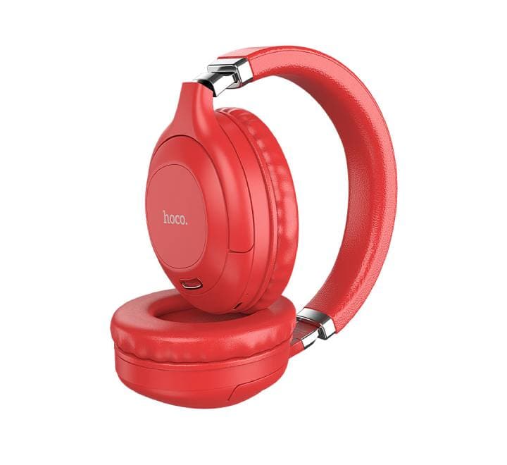 Hoco W32 Sound Magic Wireless Wired Headphones (Red), Headphones, Hoco - ICT.com.mm