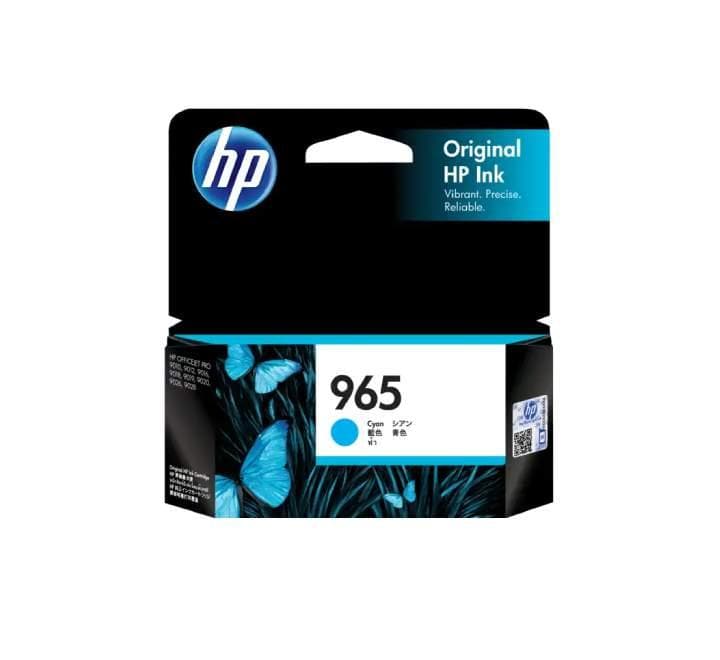 HP 965 Cyan Original Ink Cartridge, Ink Cartridges, HP - ICT.com.mm