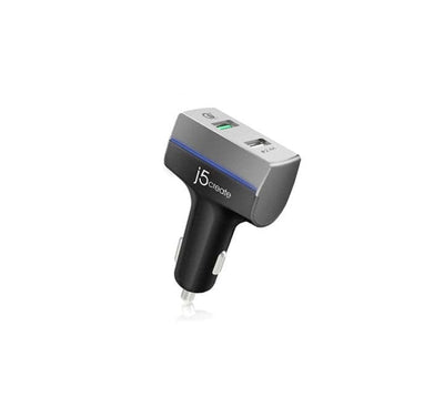 j5create JUPV20 2-Port USB QC 3.0 Car Charger, Car Chargers, j5create - ICT.com.mm