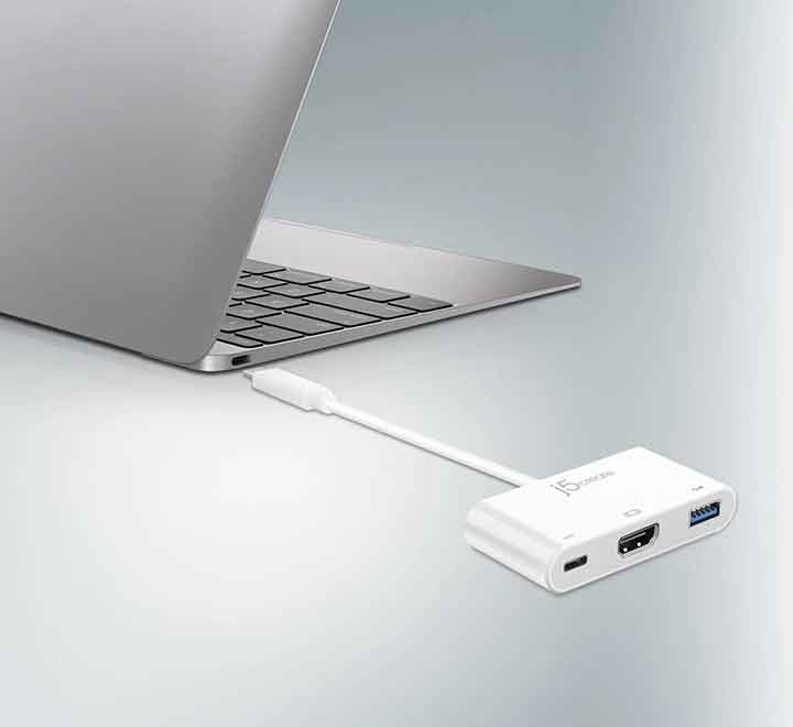 j5create JCA379 USB-C to HDMI & USB 3.0 with Power Delivery, USB Hub, j5create - ICT.com.mm