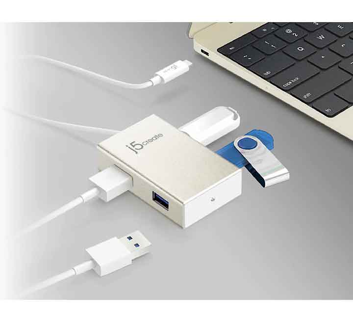 j5create JCH343 USB Type-C 4 Port HUB, USB Hub, j5create - ICT.com.mm