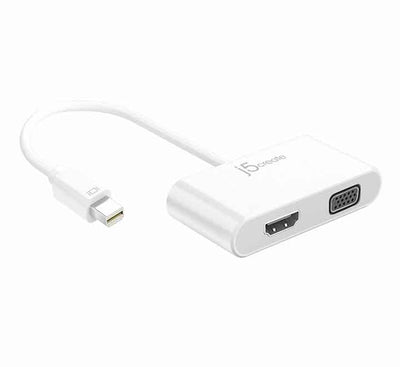 j5create JDA172 mini DisplayPort to HDMI/VGA Adapter, USB Hub, j5create - ICT.com.mm
