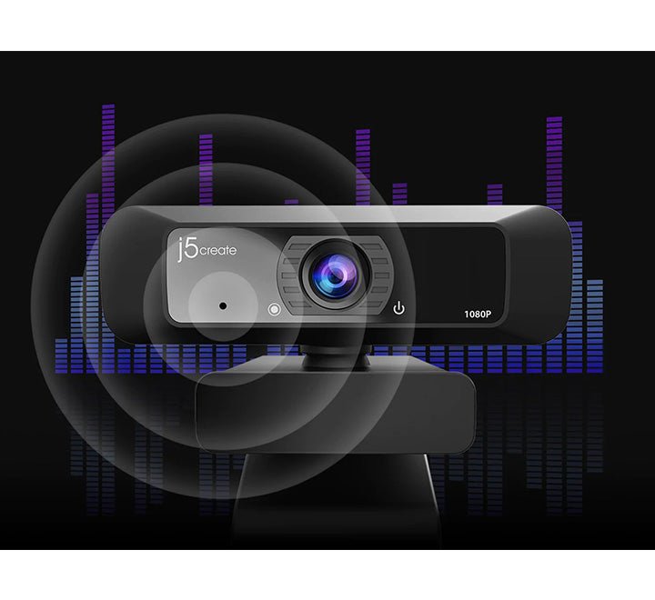 j5create JVCU100 USB HD Webcam with 360° Rotation, Webcams, j5create - ICT.com.mm
