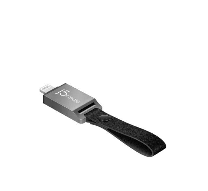 j5create Lightning USB 3.0 Micro SD Card Reader (Black), Flash Memory Cards, j5create - ICT.com.mm