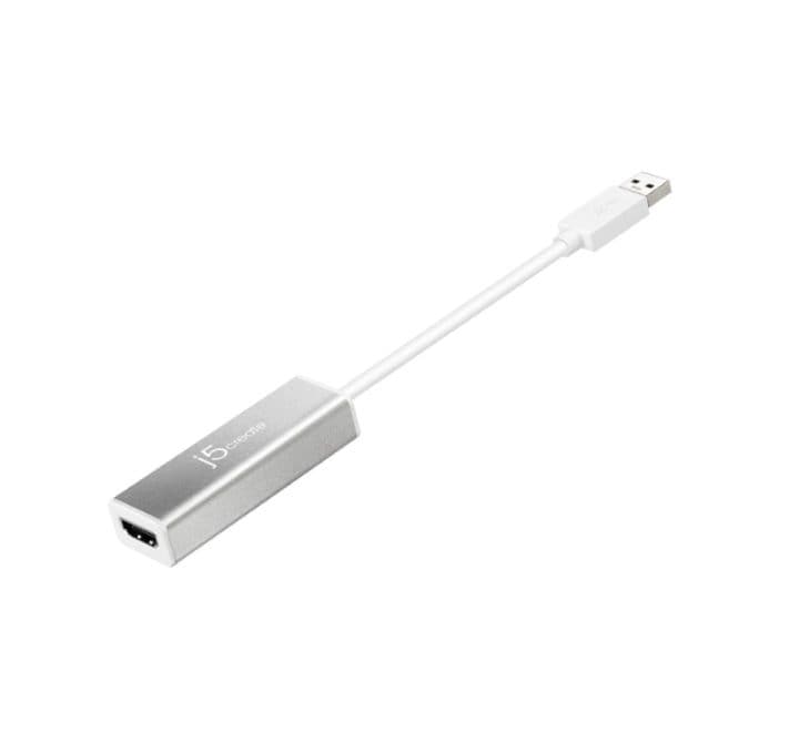j5create USB 3.0 to HDMI Slim Display Adapter (Silver), Adapters, j5create - ICT.com.mm