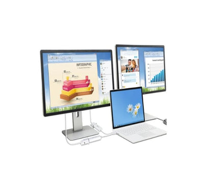 j5create USB 3.0 to VGA Slim Display Adapter (White), Adapters, j5create - ICT.com.mm