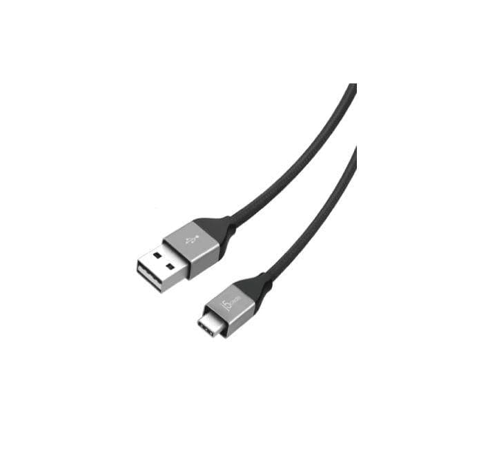 j5create USB Type-C to USB 2.0 Cable (Black), USB-C Cables, j5create - ICT.com.mm