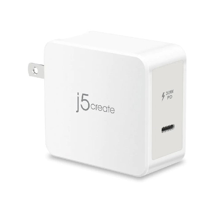 j5create Type-C PD Charger (30W), USB Chargers, j5create - ICT.com.mm