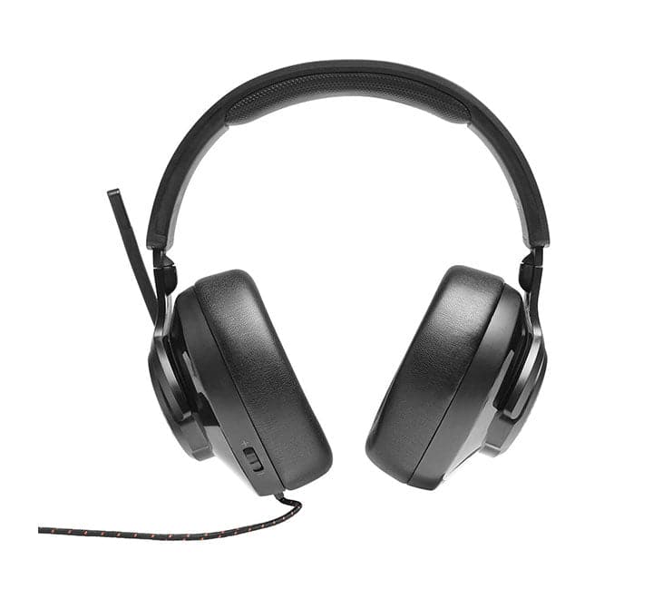JBL Quantum 200 Over-Ear Wired Gaming Headphone with Flip-Up Mic (Black), Gaming Headsets, JBL - ICT.com.mm