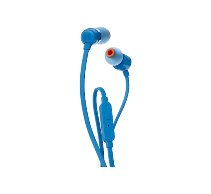 JBL TUNE 110 Earphone (Blue), In-ear Headphones, JBL - ICT.com.mm