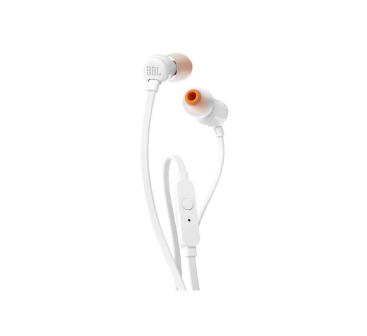 JBL TUNE 110 Earphone (White), In-ear Headphones, JBL - ICT.com.mm
